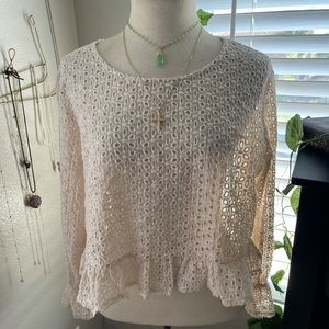 NECTAR🍊 Eyelet Blouse